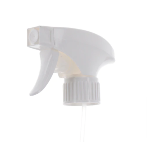 28/410 White, Ribbed, Trigger Sprayer, 1.35cc
